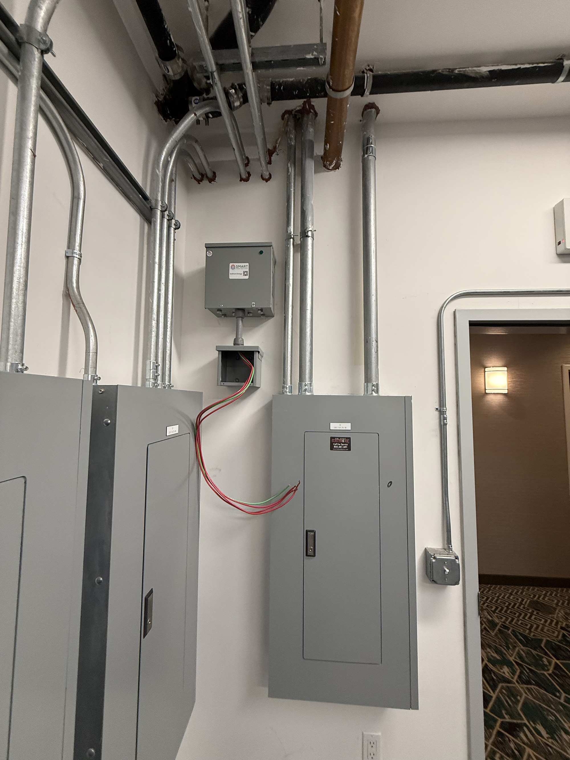 Commercial electrical panel conduit and junction boxes installation MAG Electric Santa Maria CA 93455