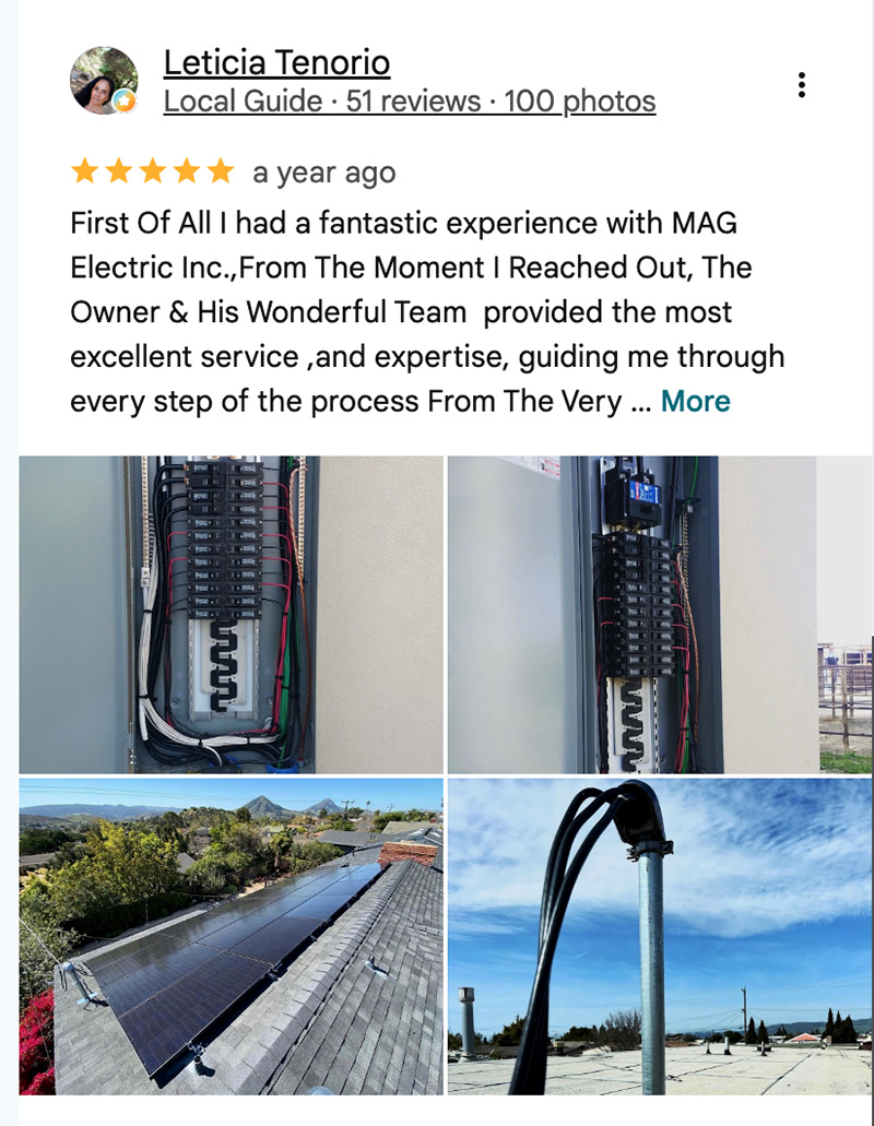 MAG Electric 5-star review Central Coast licensed electrician