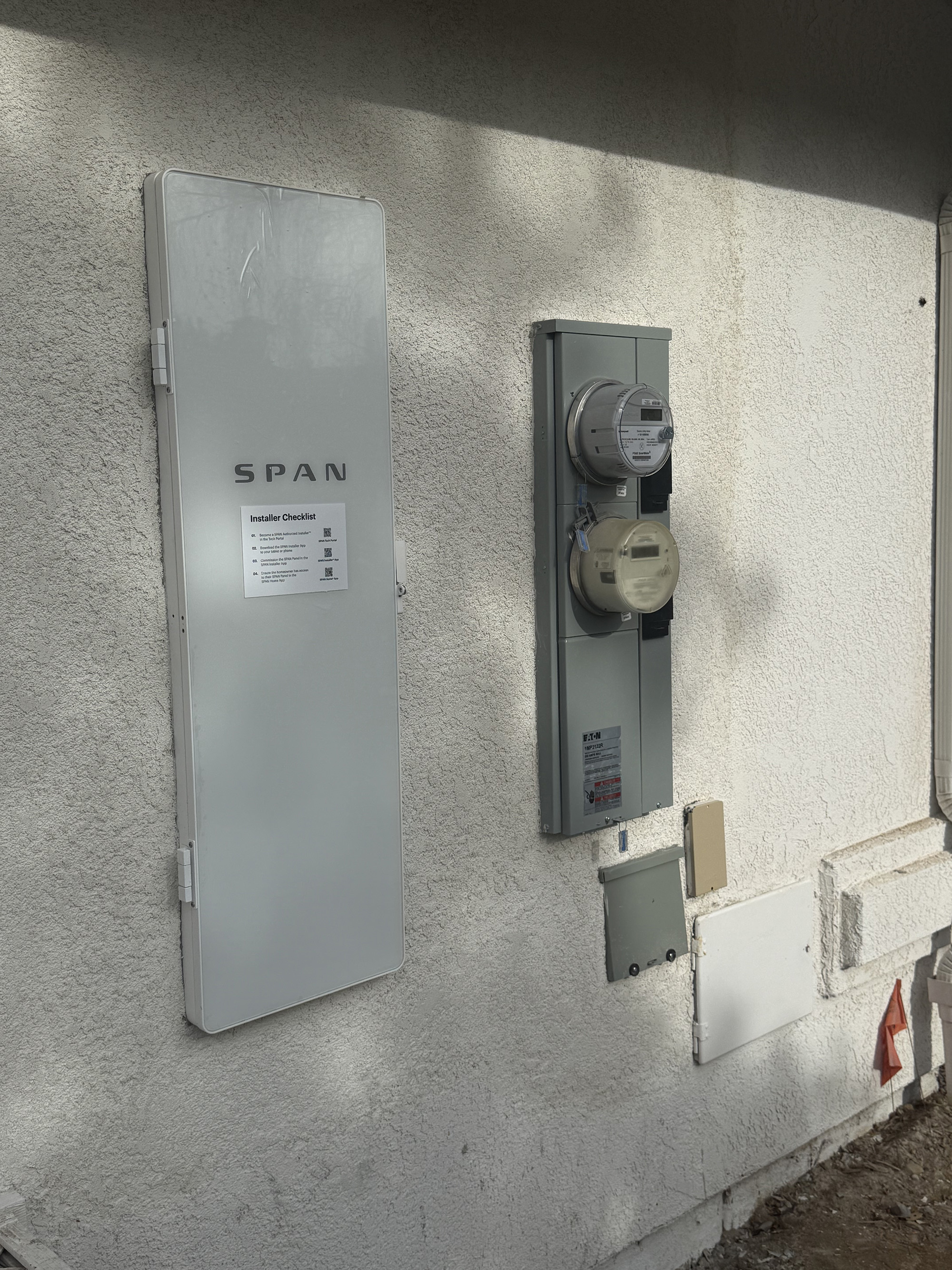 SPAN smart panel dual electric meter installation by authorized installer MAG Electric Santa Maria CA 93455