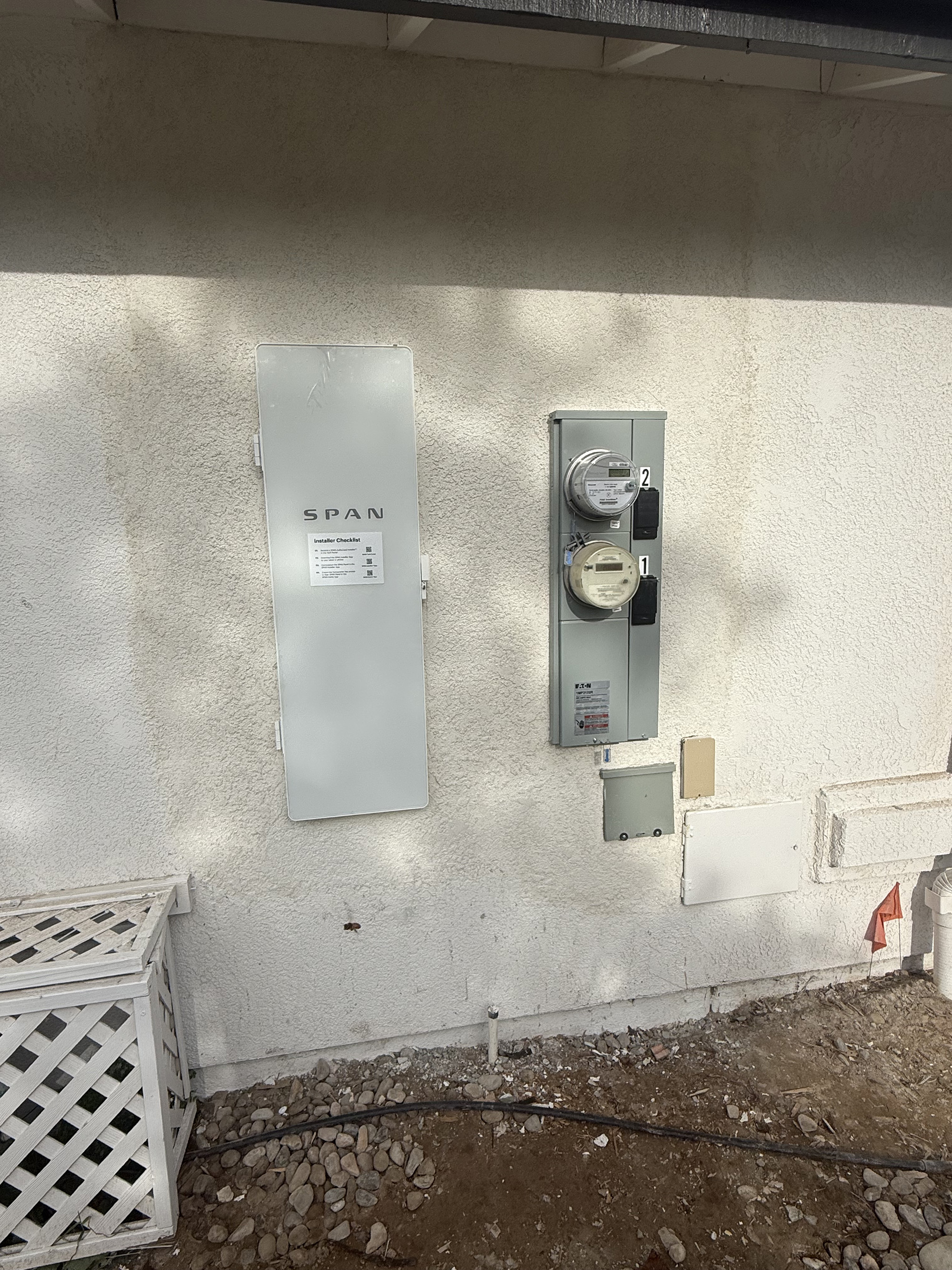SPAN smart panel dual meter installation SLO County licensed electrician 93401