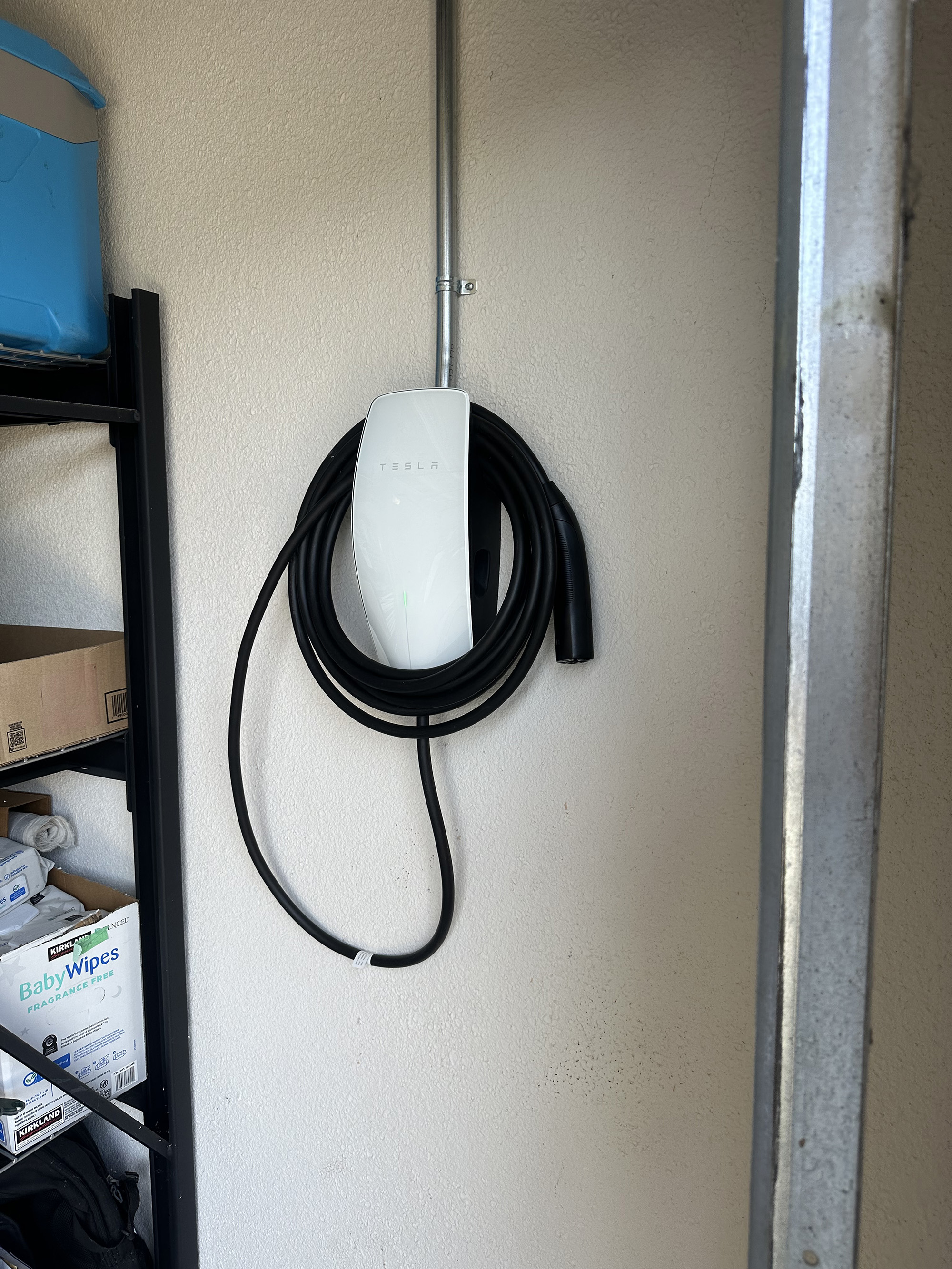 Tesla wall connector EV charger garage installation Central Coast California 93455